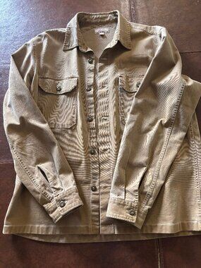 Wallace and Barnes Shirt Jacket Khaki Tan Camel Brown Large